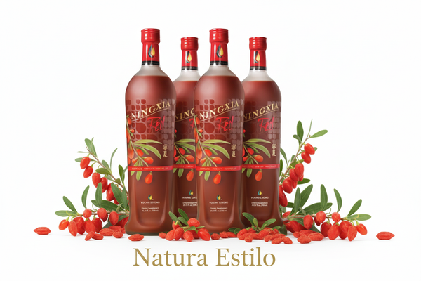 Botellas originales decoradas con bayas de goji