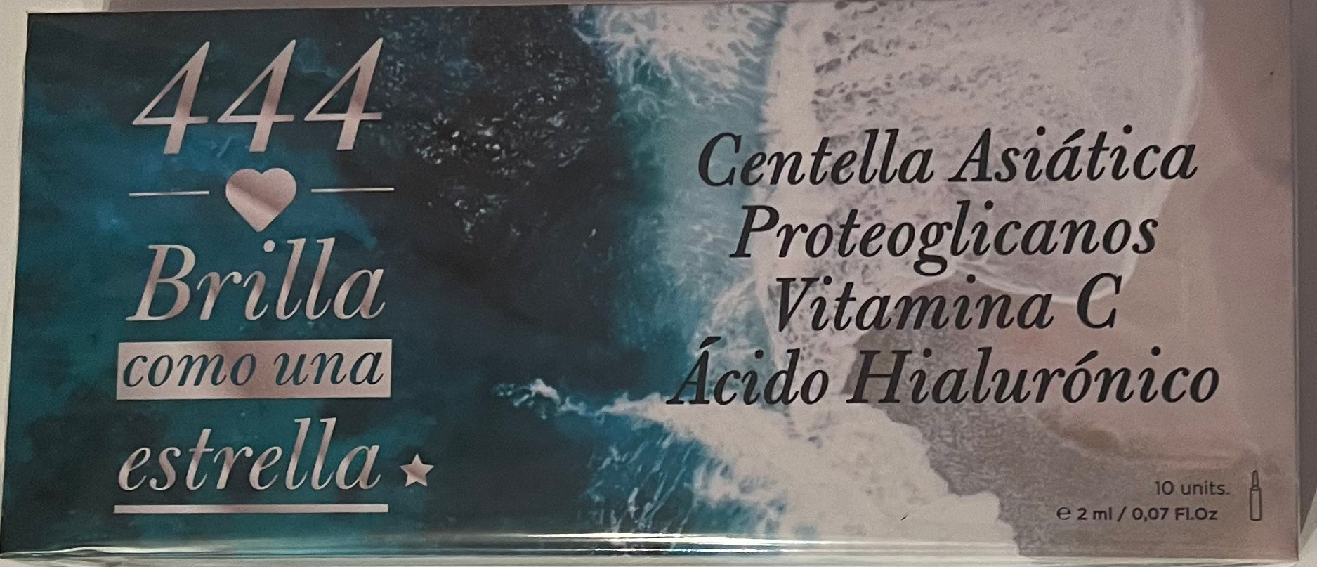 444 ampollas con proteoglicanos centella asiatica vitamina c y acido hialunonico OFERTA 2 cajas