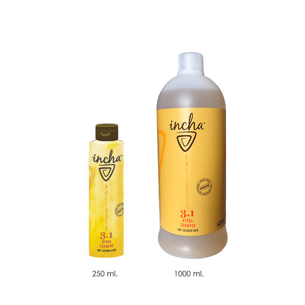 Champú Cabello Coloreado | Hydra Shampoo 3.1 |  250 ml. y 1000 ml. | Incha - Natura Estilo