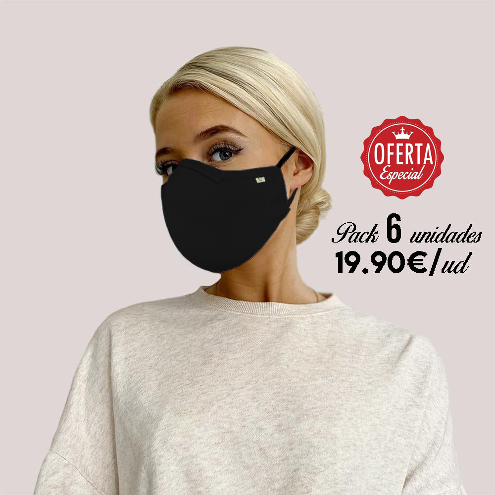 Promoción Pack de 6 por 19,90€/ud | Nueva Mascarilla | 5 Capas de Protección | Christine Headwear - Natura Estilo